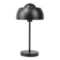 **Lampe de table moderne en métal noir avec diffuseur en forme de dôme**