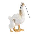 Lampe décorative en forme de canard avec câble électrique